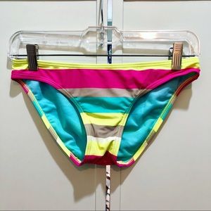 Colorful Striped Bikini Bottoms
